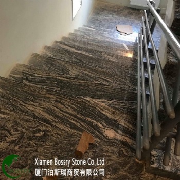  China Multicolor Grain Juparana Black Granite	