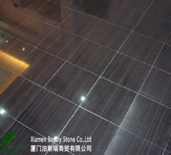  Black Wood Marble Tile	