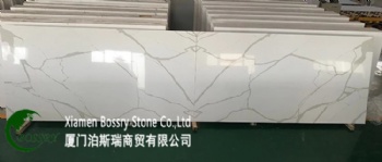  Calacatta Quartz Artificial Stone Slab	