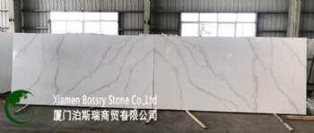  Calacatta Quartz Artificial Stone Slab	