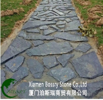 Black Slate Mesh mounted meshed flagstone Pavers mats