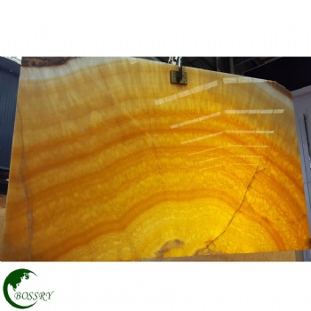 Indoor Wall Decoration Yellow Onyx Slab