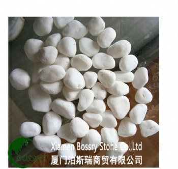  Natural garden decoration white pebble river stone	