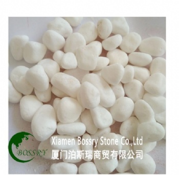  Natural garden decoration white pebble river stone	