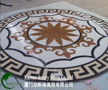 Inlay Floor Marble Medallion Pattern